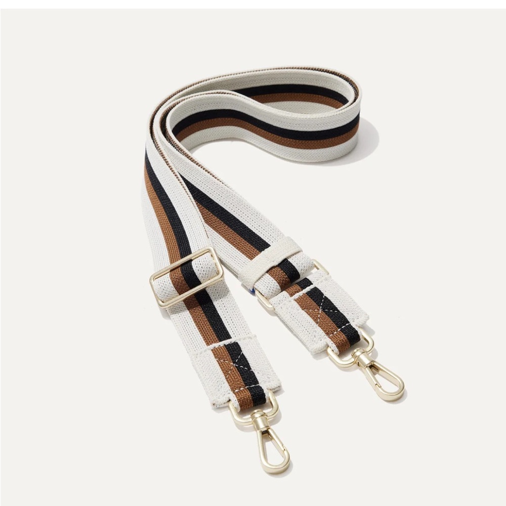 Rothy’s Crossbody Strap -Chic Canvas Bag Strap with Gold Clips